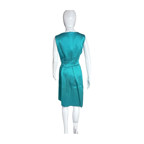 AG Phillips Teal Designer Sheath Dress Size 12 - Picture 2 of 9